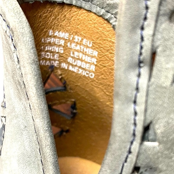 Musse & Cloud Sage Green Athenisse Leather Stacked Heel Ankle Boot (EU37) - Picture 10 of 11